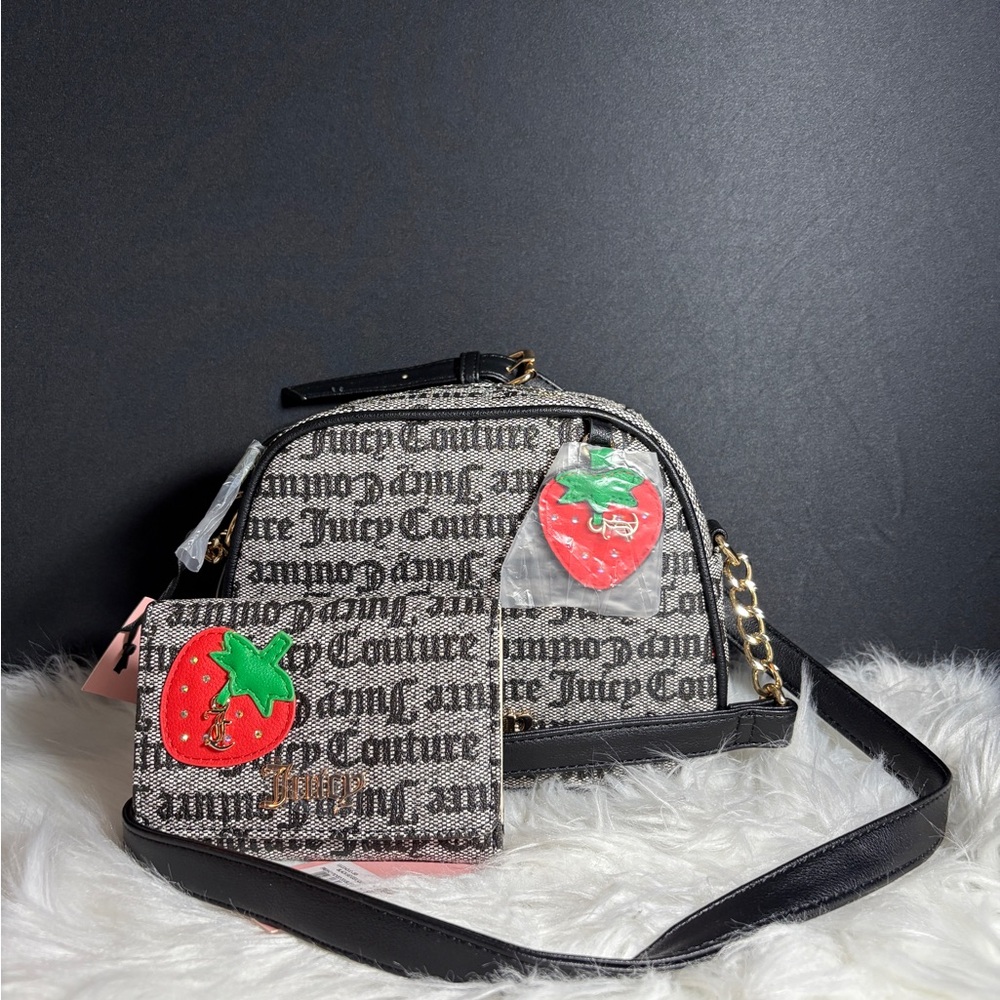 Juicy couture strawberry crossbody and matching wallet